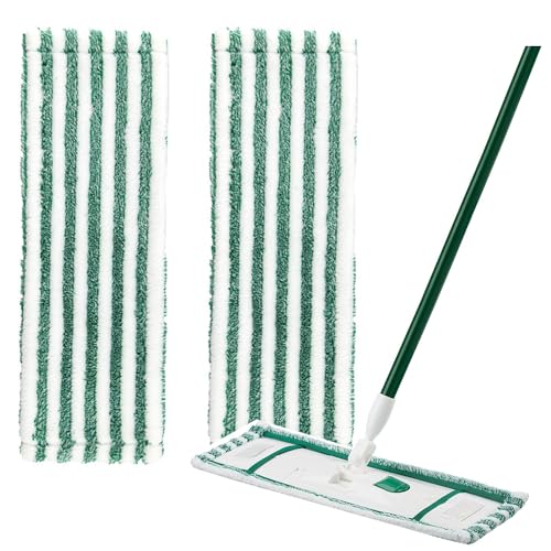 Rinakou 2 Pack Replacent Mop Refills Compatible with Libman Wet & Dry Microfiber Mop,Reusable Washable Microfiber Cloth Mop Head Pads for Wet and Dry Use (Set of 2) - Image 1