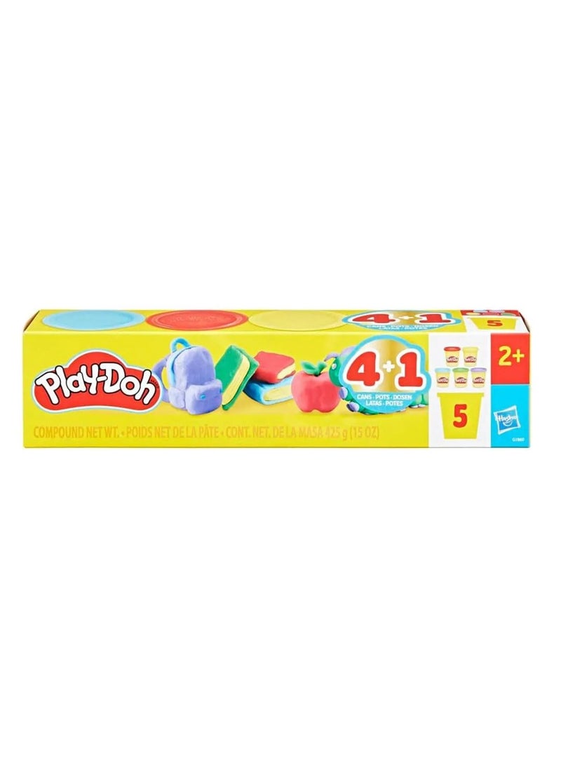 Play-Doh Back to School Modeling Compound 5-Pack - 3 oz Cans, Arts & Crafts Toy for Kids 2+ - Image 3