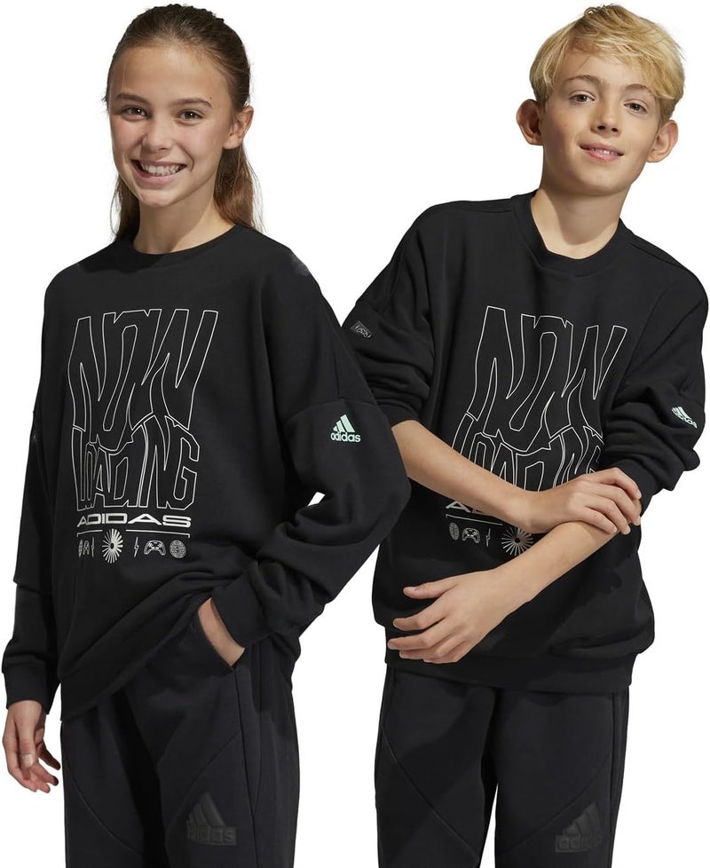 Adidas سويت شيرت أديداس لووس فيت أركدي3 للأطفال - أسود، مقاس 15-16 سنة - Image 3