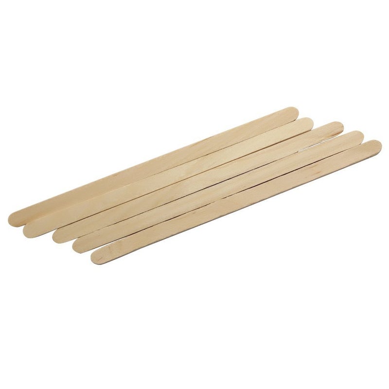 SelfTek 100 Pcs Wooden Wax Applicator Spatulas Sticks for Hair Removal and Smooth Skin, Wax Popsicle Stick Eyebrow Waxing Sticks for Lip, Nose Wax Applicator Sticks - Image 3