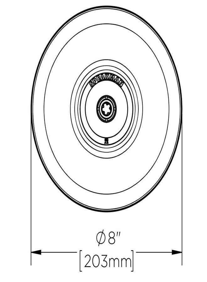 Speakman SE-820 Lifesaver 8 in. Safety Shower Head, Stainless Steel - Image 3