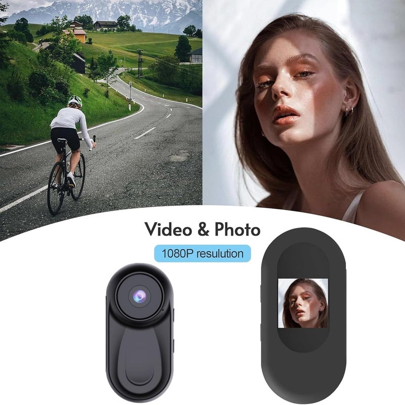 7JI Mini Action Camera, 360 Night Vision Action Body Cam 1080P, Thumb Size One-Click Filming Body Camera with 0.85" Wide Angle 120 Screen for Traveling, Pet Walking and Outdoors Activities - Image 5