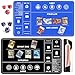 HaoSiTeck Card Game Playmats MTG Playmat for Beginner 2 Pack with Dices Magic Mat Commander Deck Card Playmat for TCG MTG Accessories Play Mat 24x14 Inches Duel Card Battles BlackBlue - Image 3