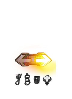 SYOSI Bike Turn Signals,Bright Bike Tail Light with Turn Signals, 120 Lumens USB Rechargeable LED Rear Bike Light, Wireless Remote Control Bike Blinkers, IPX5 Waterproof Bike Safety Light for Night  - Image 1