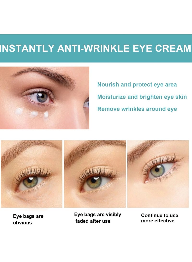 EELHOE Anti Wrinkle Eye Cream, Hydrating And Brightening Instant Firming Eye Cream, Anti-aging Rapid Reduction Eye Cream For Wrinkles And Puffiness - Image 3