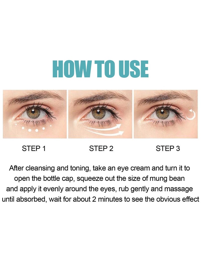 EELHOE Anti Wrinkle Eye Cream, Hydrating And Brightening Instant Firming Eye Cream, Anti-aging Rapid Reduction Eye Cream For Wrinkles And Puffiness - Image 5