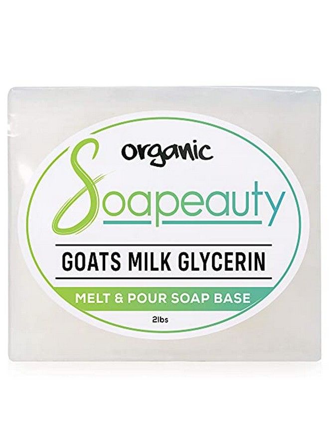 Soapeauty Melt And Pour Goat Milk Soap Base Organic Glycerin Melt And Pour Soap Base For Sensitive Skin Perfect Clear Soap Base For Homemade Soap Moisturizing Bar Soap & Diy Soap Mixing 2 Lbs  - Image 1