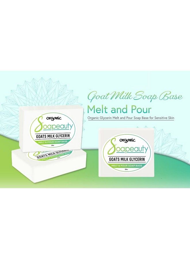 Soapeauty Melt And Pour Goat Milk Soap Base Organic Glycerin Melt And Pour Soap Base For Sensitive Skin Perfect Clear Soap Base For Homemade Soap Moisturizing Bar Soap & Diy Soap Mixing 2 Lbs  - Image 4