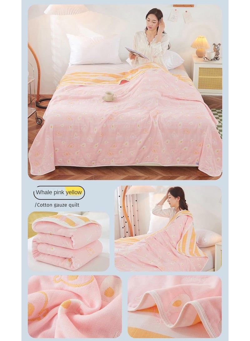 Y&D 90*100cm Six Layer Absorbent Cotton Towel Summer Cool Blanket  - Image 4
