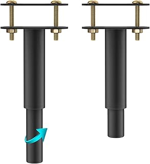 TELANKS TELANKS 2 Pcs Metal Adjustable Height Center Support Leg for Bed Frame, 7.08"-13" Sofa Bed Furniture Cabinet Foot Legs,  - Image 1