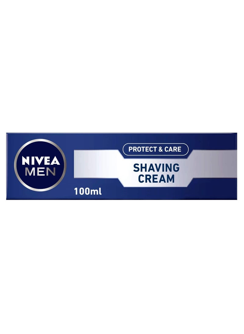 NIVEA MEN NIVEA MEN Shaving Cream, Protect & Care Aloe Vera, 100ml 