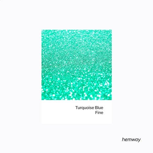 Hemway Glitter Grout Additive add Sparkle to Mosaic Tiles, Bathrooms, Wet Rooms, Kitchens, Tiled Based Rooms and Cement Based Grouts 100g / 3.5oz - Turquoise Blue - Image 2