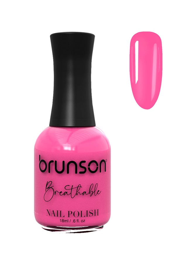 brunson Breathable Nail Polish Halal nail polish Wudu friendly Quick-Dry Vegan long lasting but easy peel off   18ml BH115