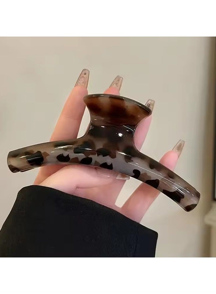 Goolsky 2024New Fashion Acrylic Arc Hair Claws Headwear Leopard Print Large HairClip Shark Clip For Women Barrettes Hair Accessories - Image 1