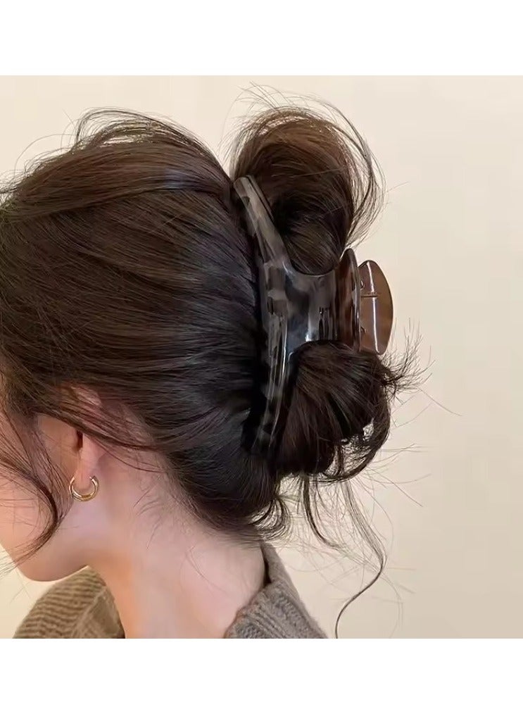 Goolsky 2024New Fashion Acrylic Arc Hair Claws Headwear Leopard Print Large HairClip Shark Clip For Women Barrettes Hair Accessories - Image 3