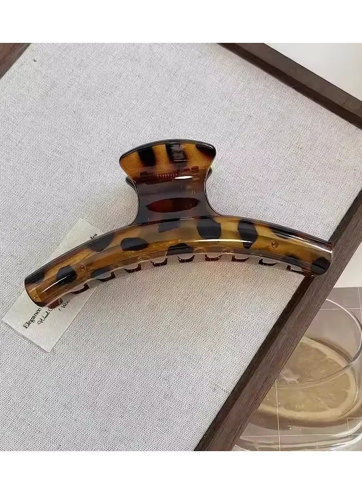 Goolsky 2024New Fashion Acrylic Arc Hair Claws Headwear Leopard Print Large HairClip Shark Clip For Women Barrettes Hair Accessories - Image 4