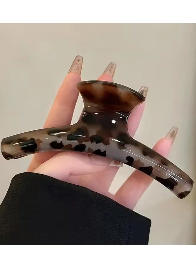 Goolsky 2024New Fashion Acrylic Arc Hair Claws Headwear Leopard Print Large HairClip Shark Clip For Women Barrettes Hair Accessories - Image 5