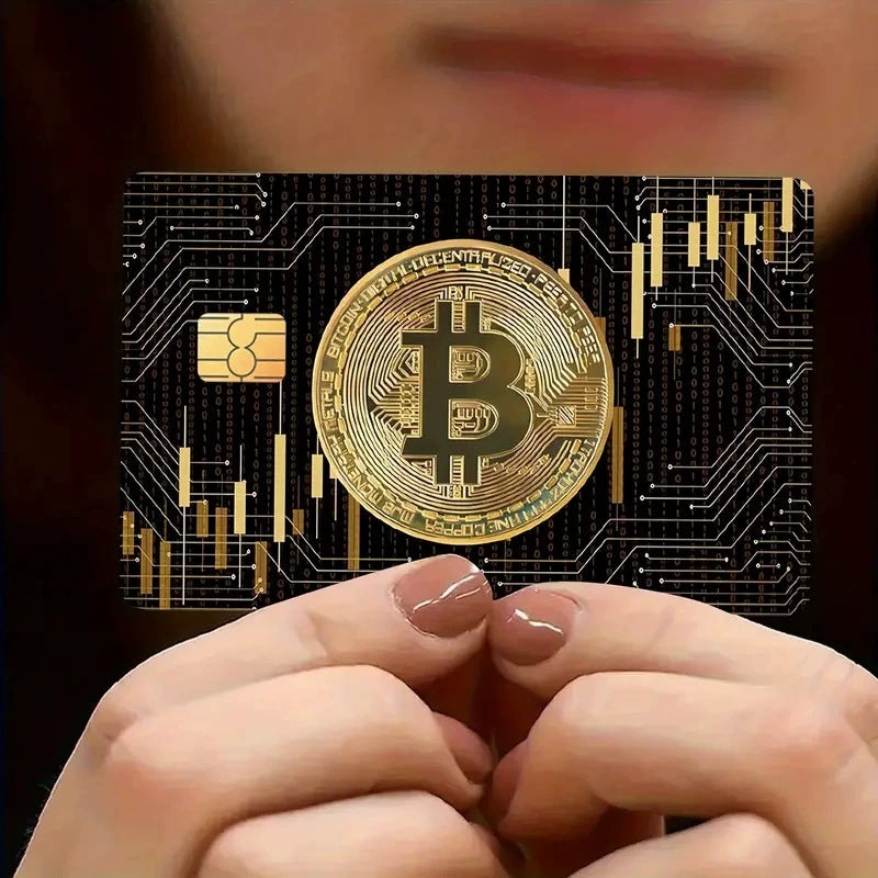 Card Sticker Bitcoin Commemorative Coin Bitcoin Gift Commemorative Decorative Pvc Sticker - Image 5