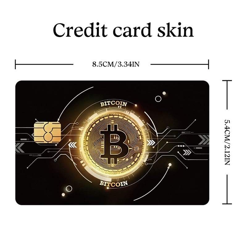 Card Sticker Bitcoin Commemorative Coin Bitcoin Gift Commemorative Decorative Pvc Sticker - Image 1