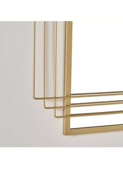 هوم بوكس مرآة حائط معدنية مزخرفة من فايز - 60x90x1.8 سم  - Image 3