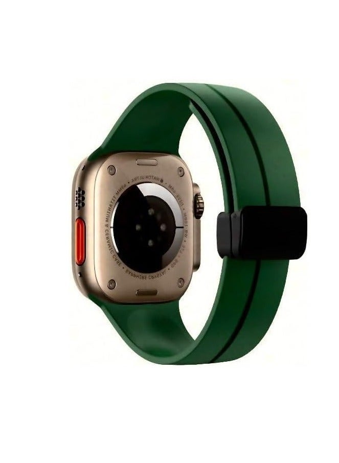 Apple Watch Band 42mm 44mm 45mm 49mm, Sport Silicone  Replacement Wristband for Apple Watch Series 8/Ultra/7/SE/6/5/4/3/2/1, iWatch Strap Men Women - Image 3