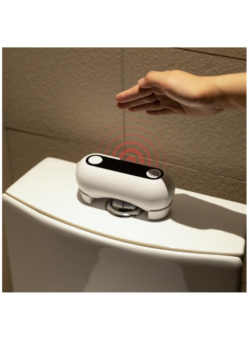 Zikra Automatic Toilet Flush, Non Contact Toilet Flusher, Infrared Sensing Touchless Toilet Flusher Kit, 0.25S Induction Smart Toilet Flushing Sens Suitable, Toilet Flush Valves for Bathroom Hotel Home Use - Image 2