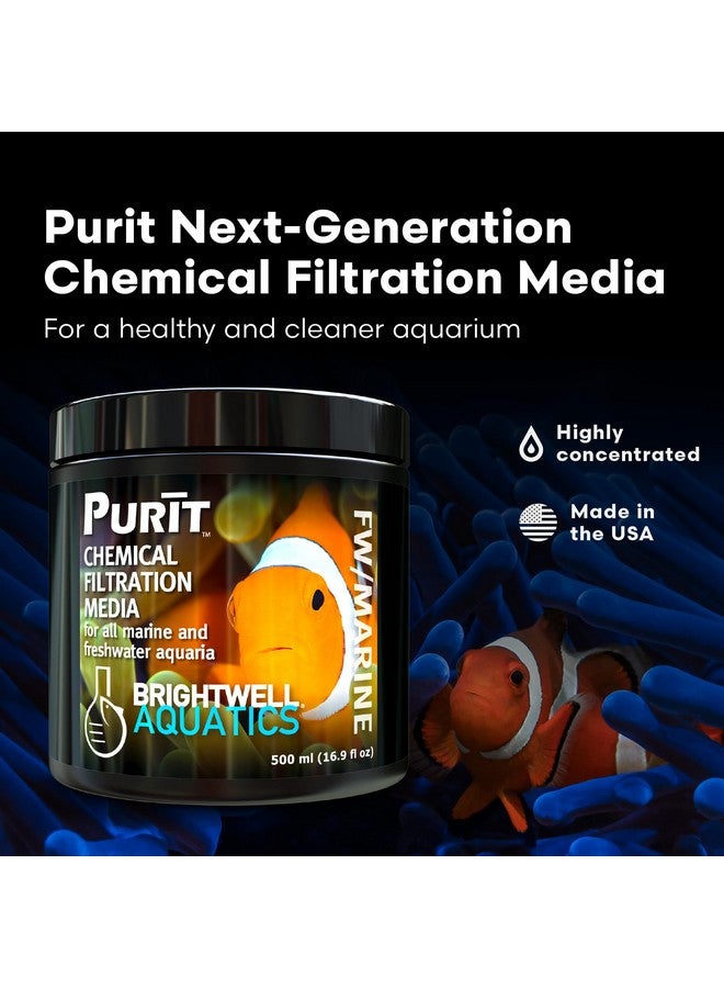 Brightwell Aquatics - Purit Next-Generation Chemical Filtration Media - for use in All Marine and Freshwater Aquaria - Aquarium Water Treatments, 16.9 fl oz - Image 2