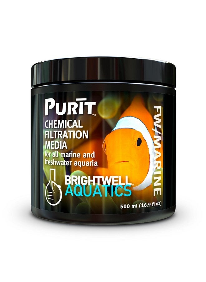 Brightwell Aquatics - Purit Next-Generation Chemical Filtration Media - for use in All Marine and Freshwater Aquaria - Aquarium Water Treatments, 16.9 fl oz - Image 1