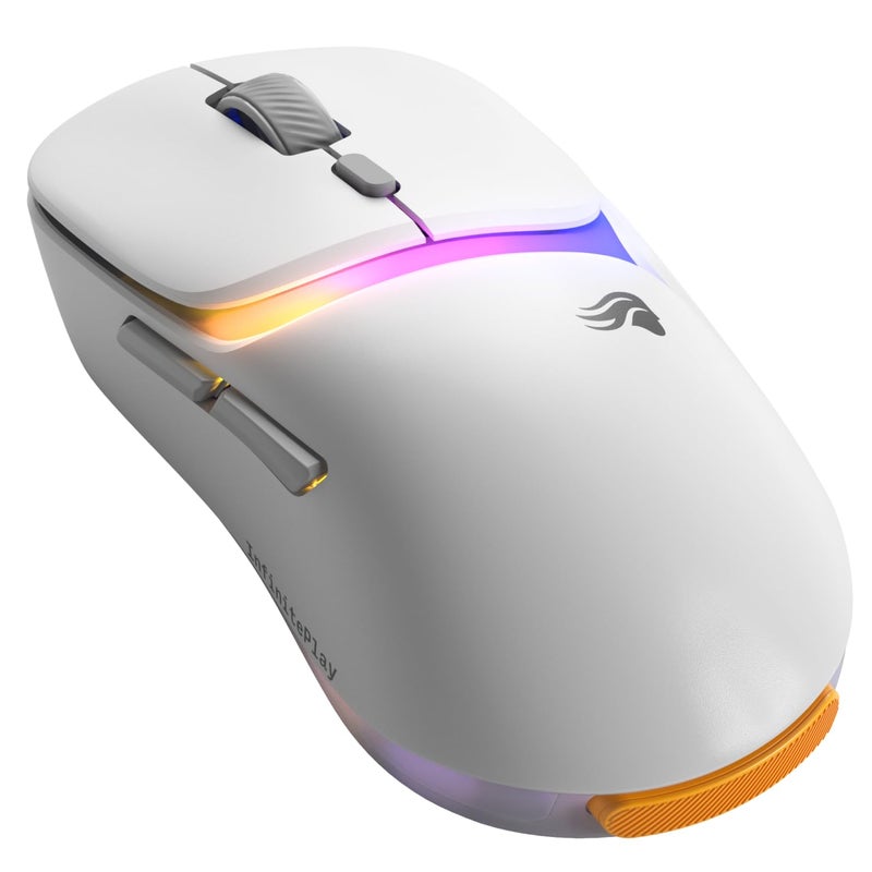 GLORIOUS Gaming Model D3 Wireless Gaming Mouse - InfinitePlay Swappable Battery, 130H Battery Life, 8k Polling, 130M Optical Switches, Ultralight 69g, 30K DPI Optical Sensor, RGB - White - Image 1