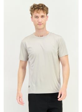 RBX Men Sportswear Fit Short Sleeves Running T-Shirt, Stone  - Image 1