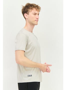RBX Men Sportswear Fit Short Sleeves Running T-Shirt, Stone  - Image 2