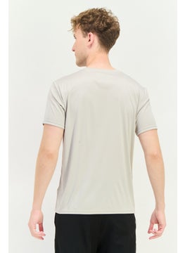 RBX Men Sportswear Fit Short Sleeves Running T-Shirt, Stone  - Image 3