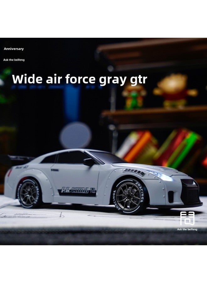 Beauenty 【Direct Supply】 Ask Beifeng 993 Limited Edition Liquid Silver Half Proportion Throttle RC Remote Control Car Entry Drift-Color:Gtr 【mountain Tires 4 + Roadblocks 10】-Scale:Three Batteries 【90 Minute - Image 1
