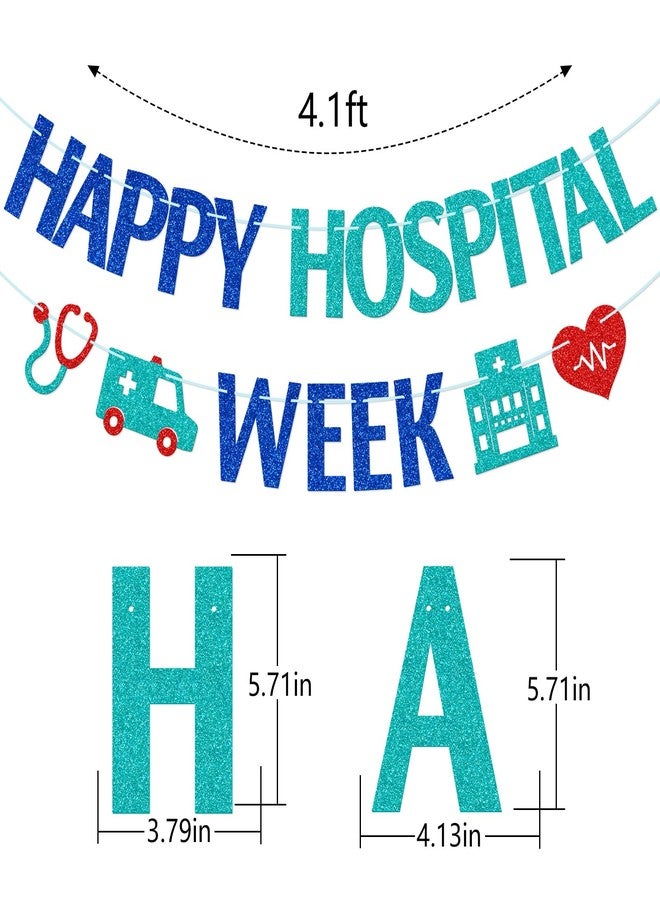 FOZEE Hospital Week Banner, Hospital Appreciation Week Party Decorations, National Hospital Week Decorations - Image 2