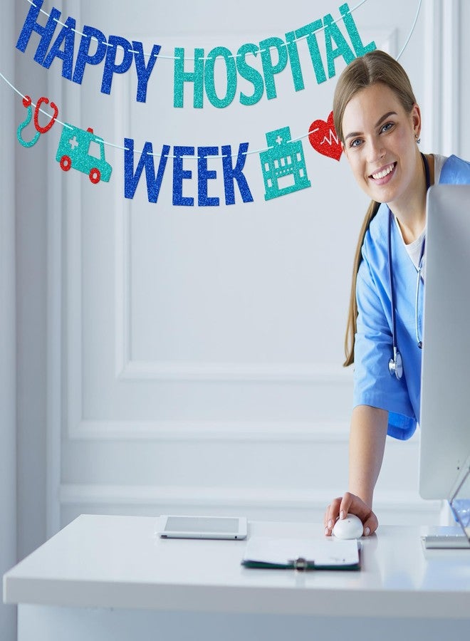 FOZEE Hospital Week Banner, Hospital Appreciation Week Party Decorations, National Hospital Week Decorations - Image 5