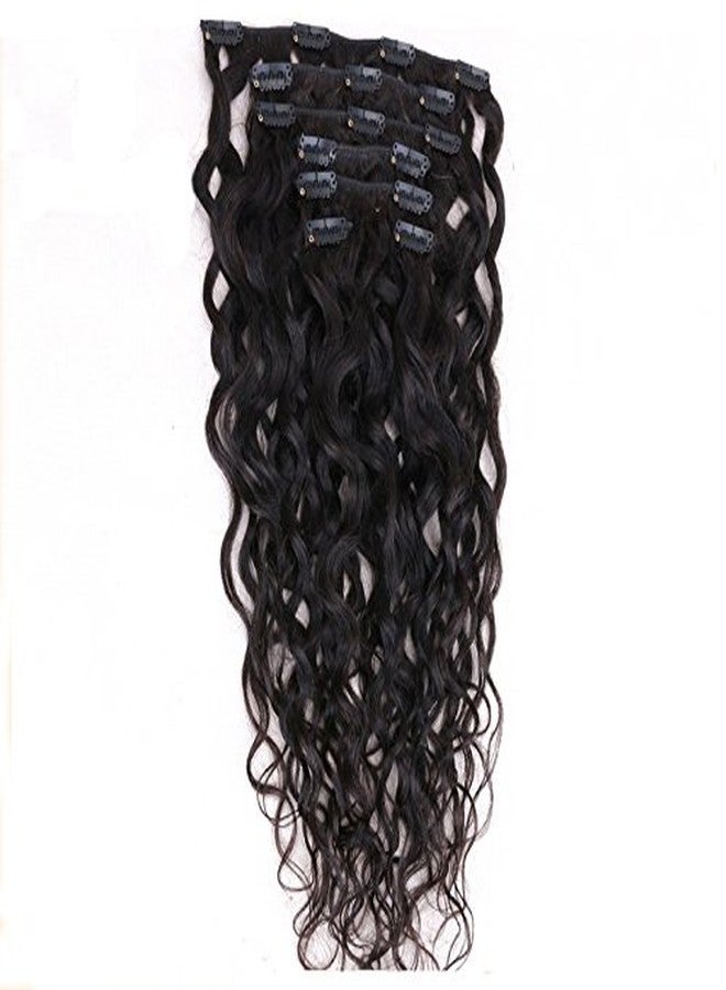 EIAKE Natural Curly Clip in Human Hair Extensions for Black Women Natural Wave Real Human Remy Hair Clip in Extension for African American Natural Hair Extensions Clip ins 7Pcs/Set 120Gram 10inch - Image 3