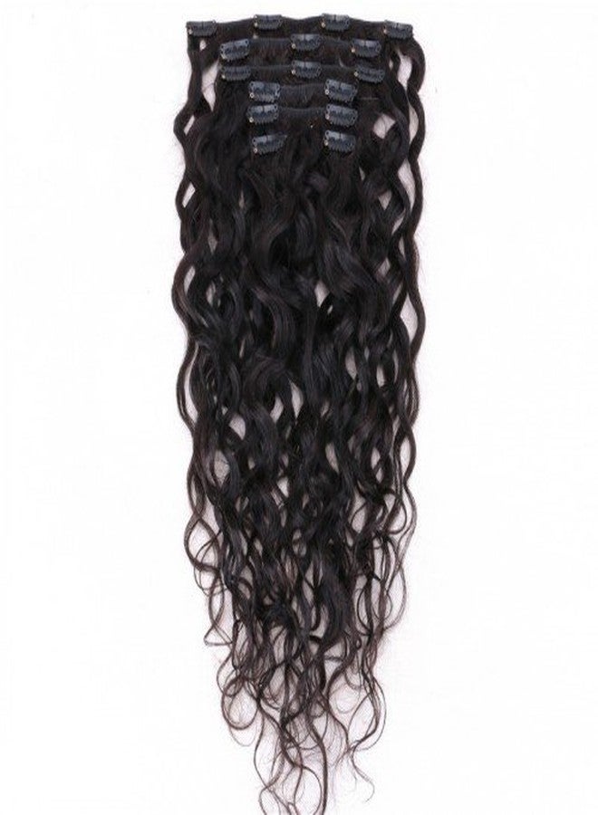 EIAKE Natural Curly Clip in Human Hair Extensions for Black Women Natural Wave Real Human Remy Hair Clip in Extension for African American Natural Hair Extensions Clip ins 7Pcs/Set 120Gram 10inch - Image 2