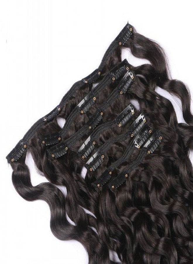 EIAKE Natural Curly Clip in Human Hair Extensions for Black Women Natural Wave Real Human Remy Hair Clip in Extension for African American Natural Hair Extensions Clip ins 7Pcs/Set 120Gram 10inch - Image 4