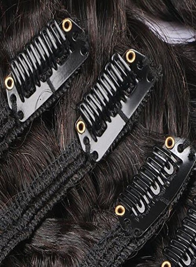EIAKE Natural Curly Clip in Human Hair Extensions for Black Women Natural Wave Real Human Remy Hair Clip in Extension for African American Natural Hair Extensions Clip ins 7Pcs/Set 120Gram 10inch - Image 5