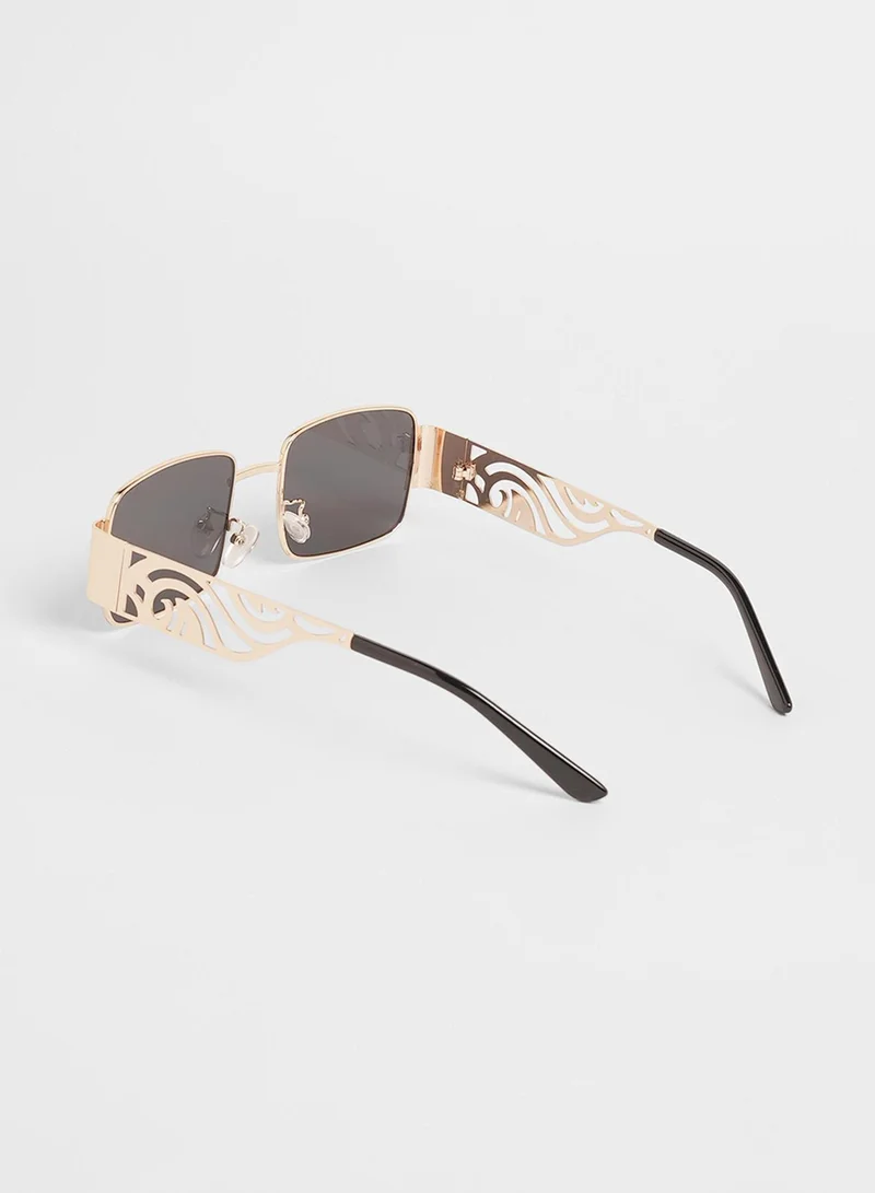 Haute Sauce The Bling Wrap Sunglasses - Onyx Black