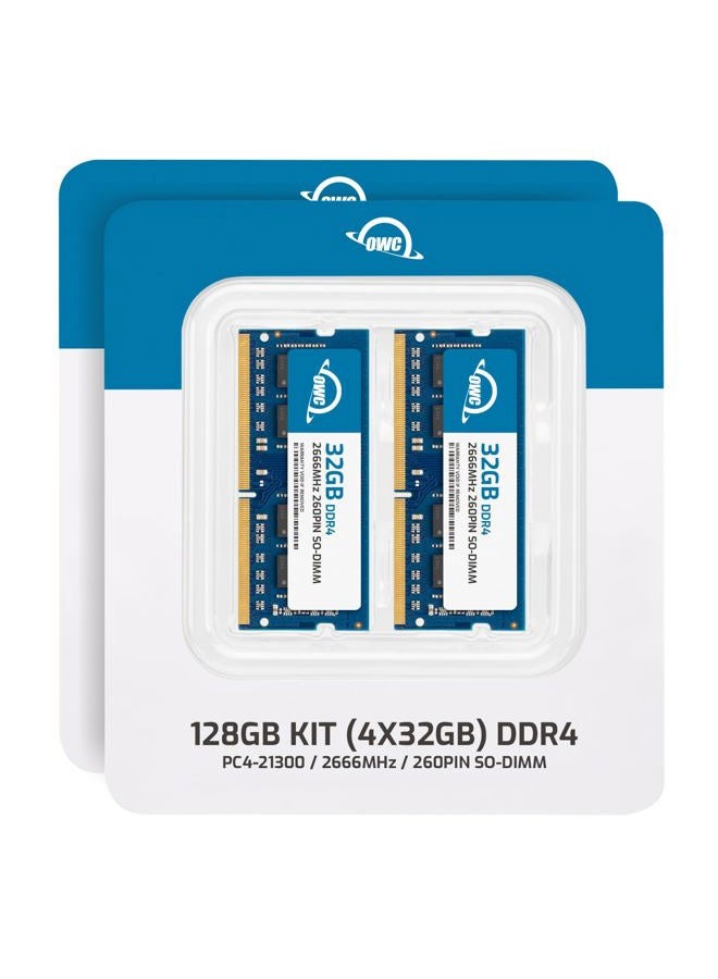 OWC 128GB (4 x 32GB) 2666MHz DDR4 PC4-21300 SO-DIMM 260 Pin Memory Upgrade, (OWC2666DR4S128S), For 2019-2020 27 inch iMac (iMac19,1 iMac20,1 iMac20,2) - Image 2