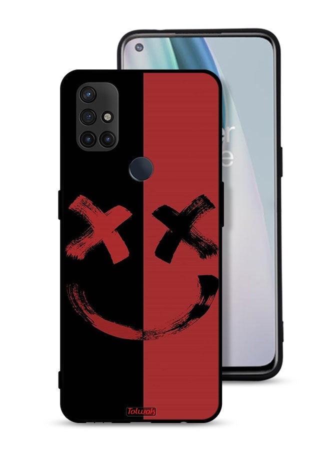 Tolwak OnePlus Nord N10 5G Protective Case Cover Marshmallow Art Pattern - Image 1