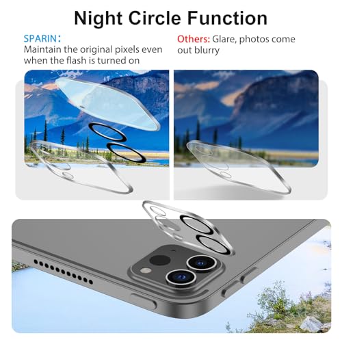 Sparin 2+2 Pack SPARIN Screen Protector for iPad Pro 12.9 (2022/2021/2020) + Camera Lens Protector, Tempered Glass for iPad Pro 12.9 inch 6th/5th/4th Generation, Support Apple Pencil & Case Friendly - Image 4