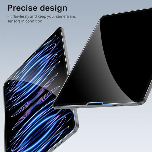 Sparin 2+2 Pack SPARIN Screen Protector for iPad Pro 12.9 (2022/2021/2020) + Camera Lens Protector, Tempered Glass for iPad Pro 12.9 inch 6th/5th/4th Generation, Support Apple Pencil & Case Friendly - Image 3