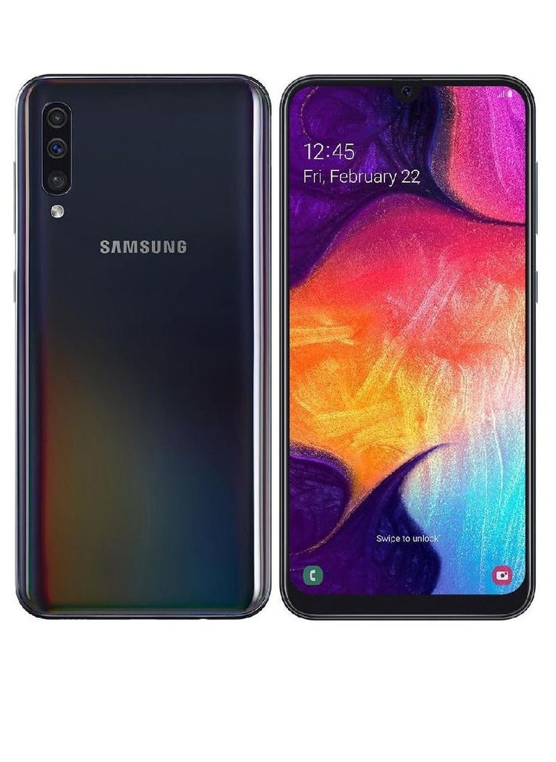Samsung Galaxy A50 Screen LCD Display Replacement Digitizer Assembly with Black Frame and Supports Fingerprint Sensor