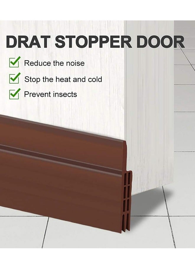 Bukela Door Seal Strip,Door Draft Stopper, Self Adhesive ,Door Guard Insulator Seal for Exterior The Door Bottom Slot Doors Draft Excluder for Blocking Bugs, Air, Dust (1 Meter*2pcs) - Image 4