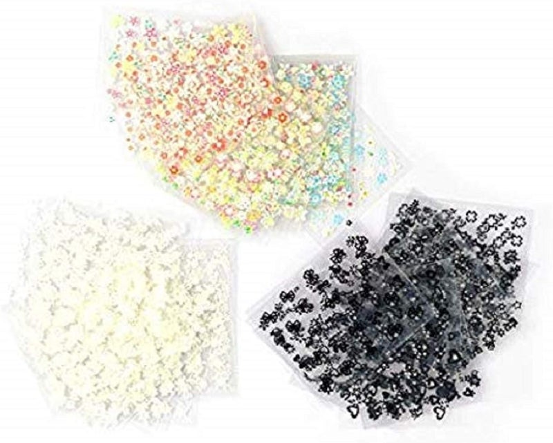 CJESLNA New 50 Sheets 3D Design Nail Art Sticker Tip Decal Manicure