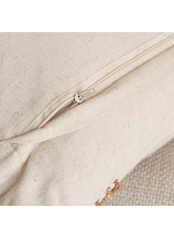 Home Box Arterra Tassel Dori Embroidered Filled Cushion - 35x60 cm  - Image 3