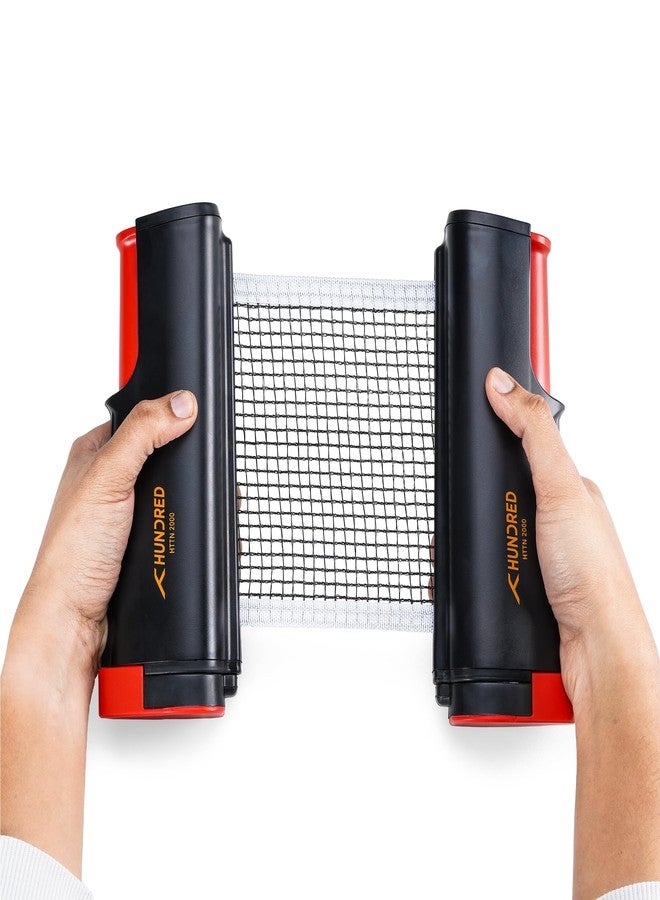 Hundred HTTN 2000 Table Tennis Portable Net (Black/Red) - Image 3