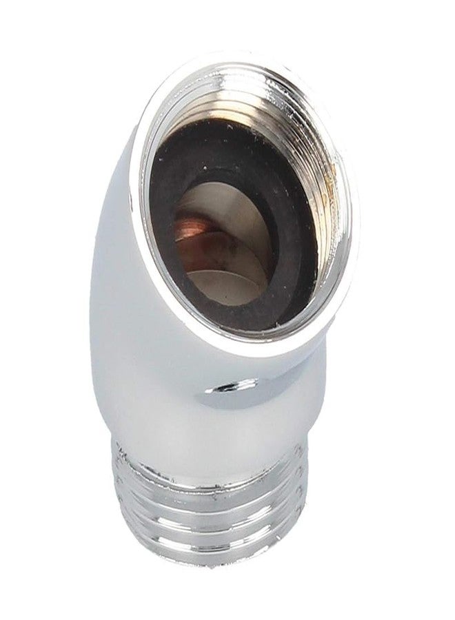 Totalize Shower Head Adapter,Solid Brass 135 Degree Shower Elbow Adapter,G1/2" Shower Head Extension Arm Connector (Chrome) (unspinable) - Image 3